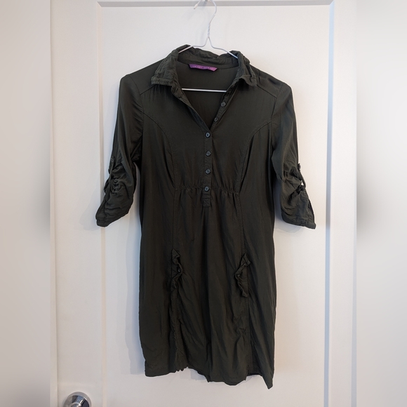 Green Smart Set long blouse - Picture 1 of 3